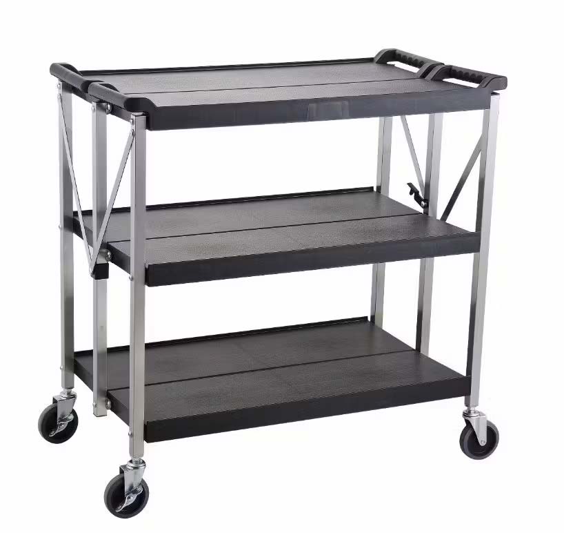 Servierwagen klappbar mit 3 Böden