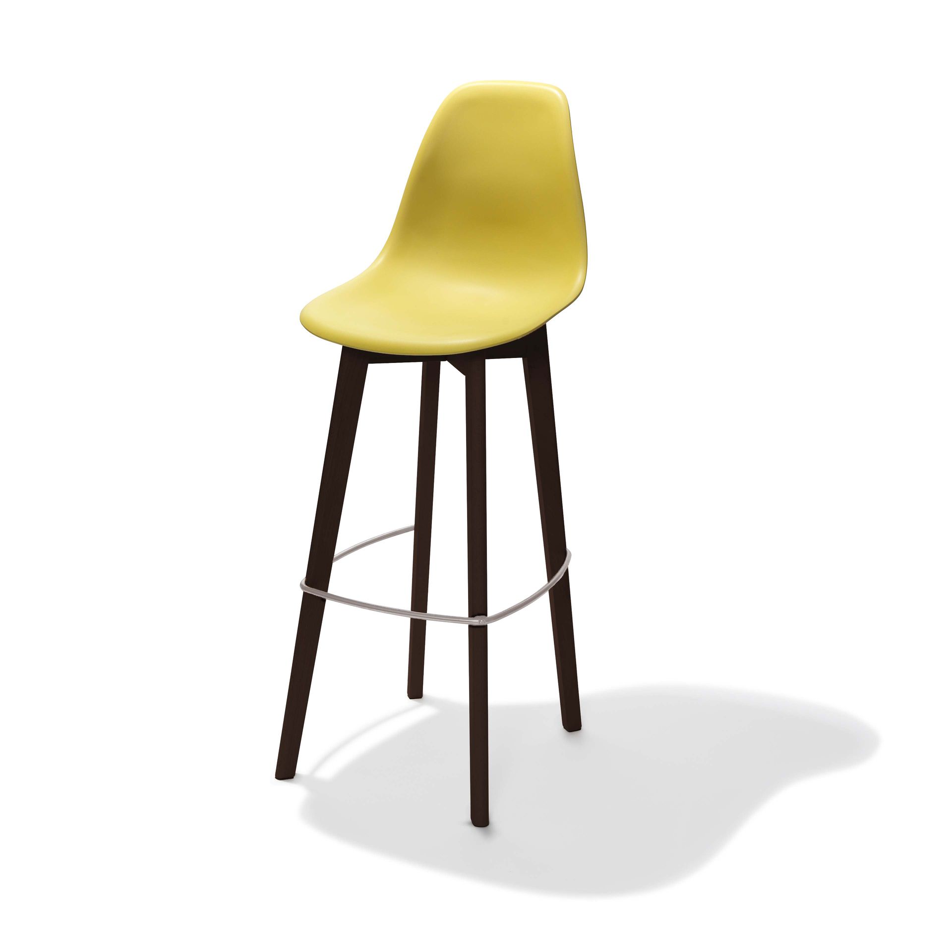 Barhocker WOODY mit Rückenlehne