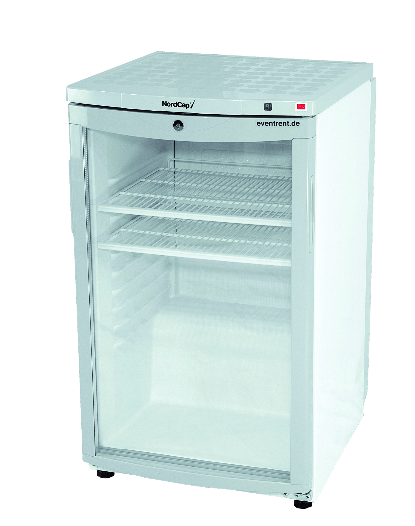 Umluft-Kühlschrank gewölbte Glastür inkl. 2 Böden