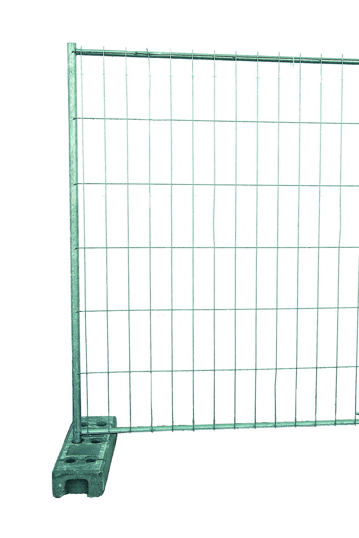 Betonstein zu Bauzaun STANDARD